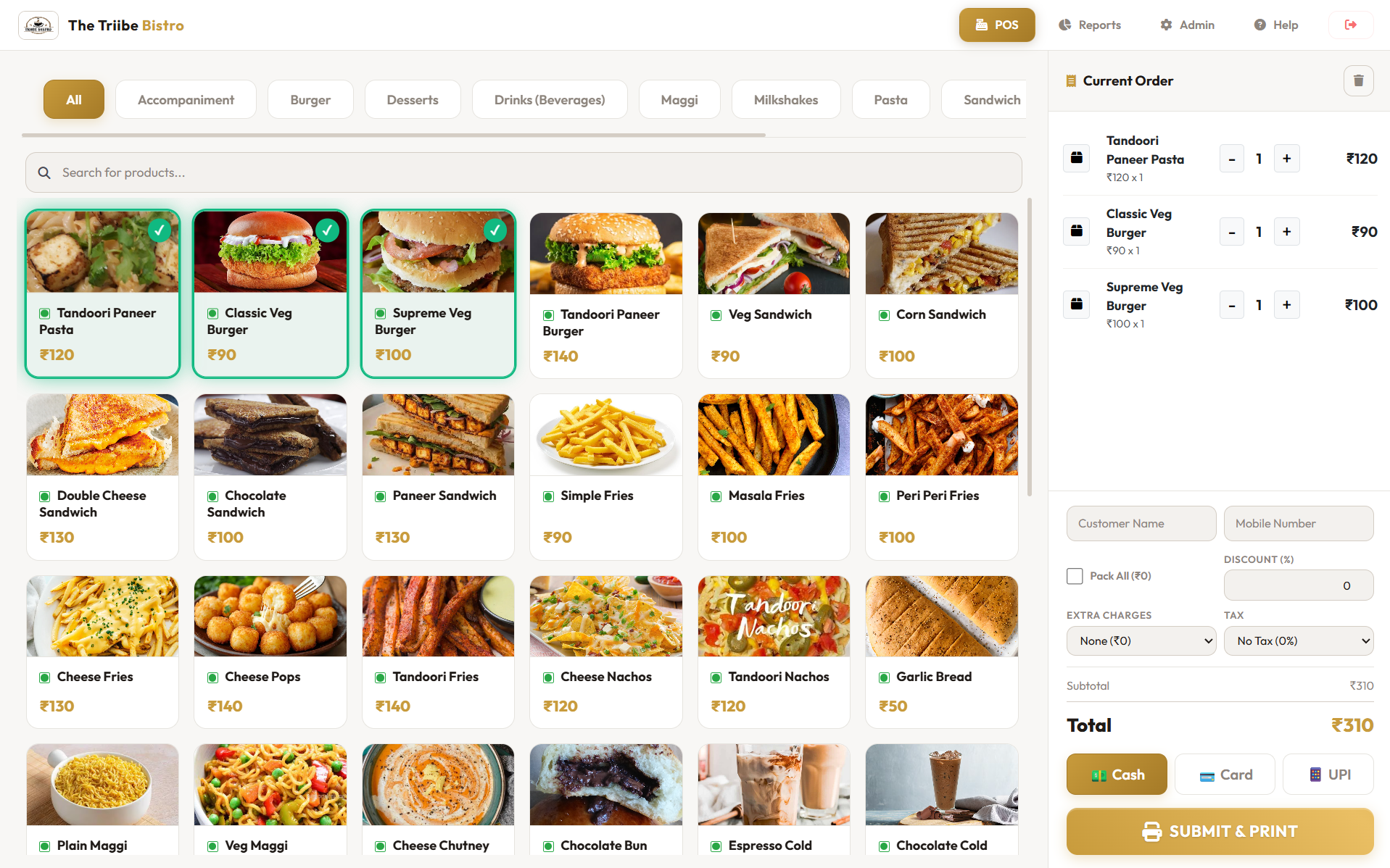The Triibe Bistro POS